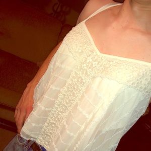 American Eagle Sheer/lace tank.